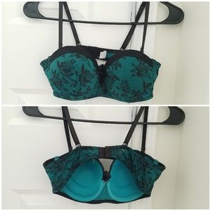 Sexy Lace Print Pushup Bra 36C